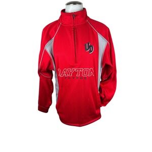 Women's Dayton Flyers Russell Athletic Half Zip Pullover Jacket Size Small